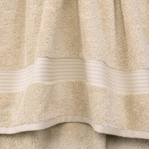 Cotton Paradise Hand Towels - 100% Turkish Cotton, Soft & Absorbent | 4-Piece Beige Set