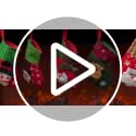 Chalyna 36 Pcs 6.8in Retro Christmas Stockings Set - 3D Santa/Snowman Reindeer, Bulk Holiday Candy Socks