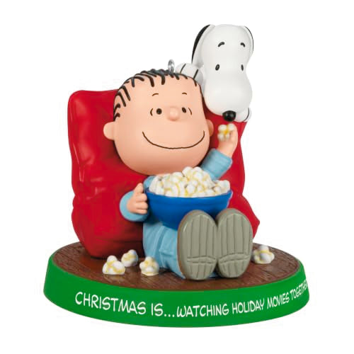 Hallmark Keepsake Peanuts Christmas Ornament Watching Holiday Movies Together