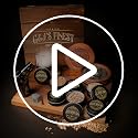 G&J's Finest Mahogany Whiskey Smoker Kit with Quad Torch & Gift Set — Classic Box
