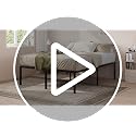 Allewie Full Size Metal Bed Frame with Storage - White, 18 Inch Height, Includes Variation White / Full