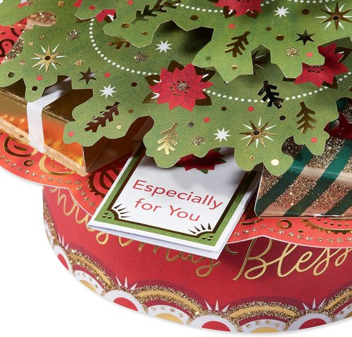 American Greetings 3D Pop-Up Christmas Card - Magic Moments Holiday Tree Design (Blessings)