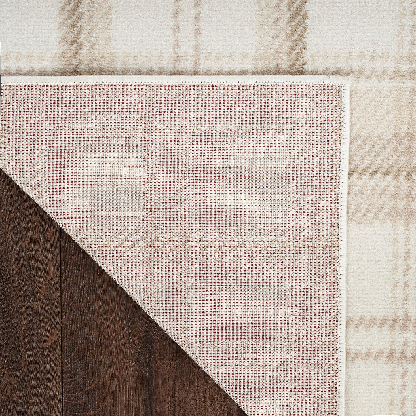 Nourison Home Grafix Ivory Beige 3'9" x 5'9" Area Rug - Easy Clean, Non Shedding, Bed Room, Living Room, Dining Room, Kitchen (4' x 6')