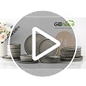 GBHOME Green Wheat Ceramic Dinnerware Set for 6 - 18 Pieces, Microwave & Dishwasher Safe