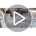 MXSANYOO 9x12 Black Grey Washable Area Rug Non-Slip Stain-Resistant Low Pile Modern Carpet for Dining & Bedroom