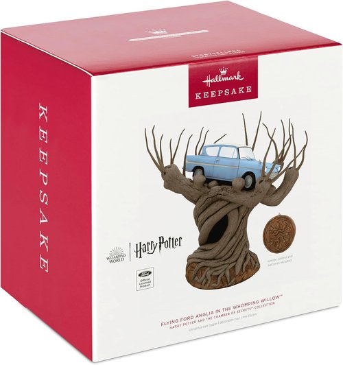 Hallmark Keepsake Christmas Tree Topper - Harry Potter Flying Ford Anglia with Light & Sound | Perfect Gift for Fans