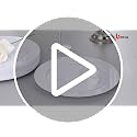 Disposable Dinner Plates - 10.25 Inch White Plastic Plates - Pack of 100 - Perfect for Parties & Weddings