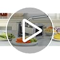 French Fry Cutter with 3 Blades - 1/4, 3/8 & 1/2 Inch Stainless Steel