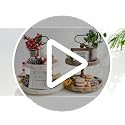 Rustic Wooden 2-Tier Tray Stand - Brown Coffee Farmhouse Kitchen & Home Decor