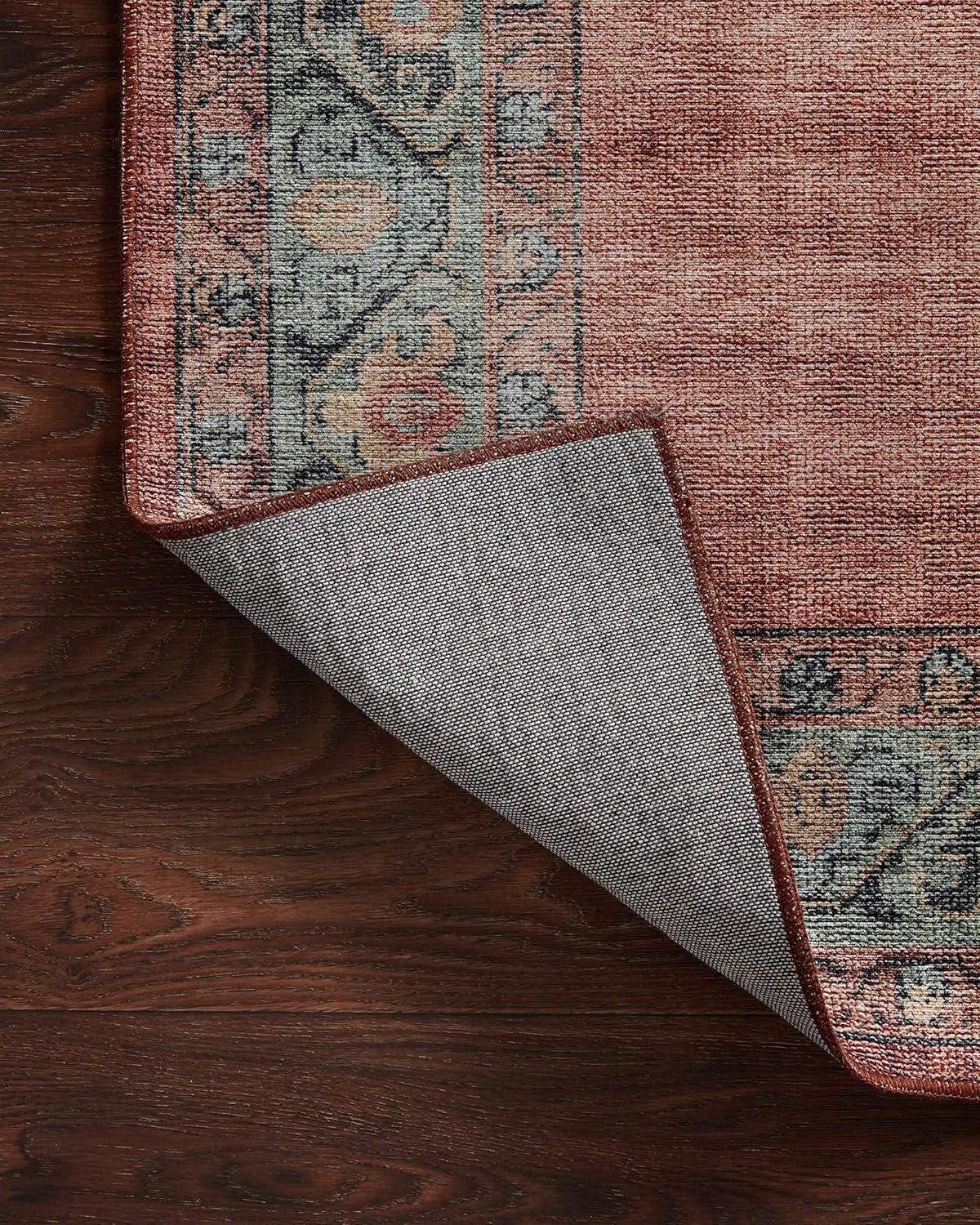 Loloi Heidi Collection HEI-05 Spice/Aqua 2'-6" x 7'-6" Runner Rug