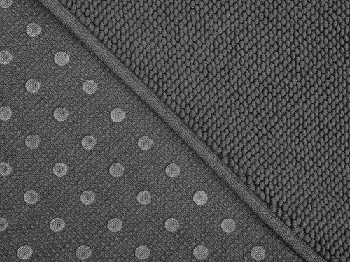 Cotton Paradise 100% Cotton Bath Mat - Soft, Absorbent & Quick-Dry | 17x24 Inch, Dark Gray