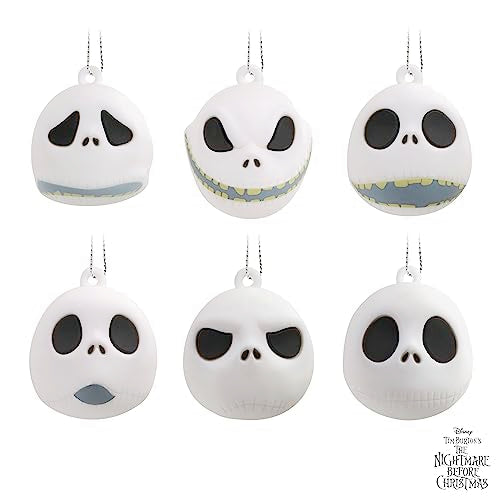 Hallmark Nightmare Before Christmas Jack Skellington Heads Mini Ornament Set (6), Variation: Jack Skellington Expressions