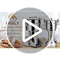 Electric Grain Mill 750g Stainless Steel Food Grinder for Wheat Spices Coffee