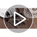 Black Silverware Set for 8 - 48 Pcs Retro Royal Flatware Stainless Steel
