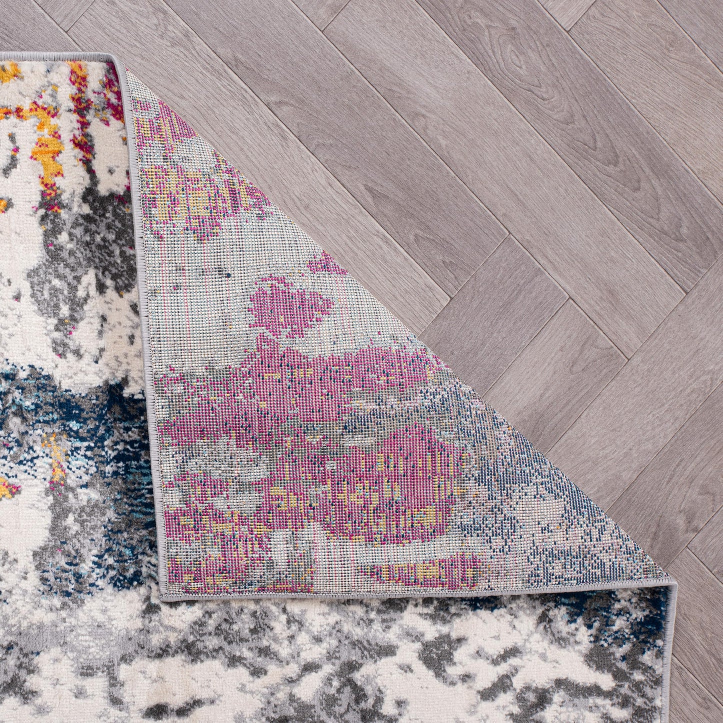 Rugshop Cardiff Contemporary Abstract Stain Resistant Soft Area Rug 5' x 7' Multi