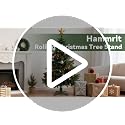 Rolling Christmas Tree Stand with Wheels Fits 7.5 ft Artificial Tree