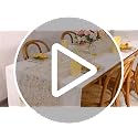 LOMOHOO Gold Gauze Table Runner 10ft - 4pc Glitter Sequin Sheer Runner, 28x120 inches, option: 4 Gold