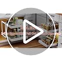 Golener 2-Tier Expandable Pull Out Cabinet Organizer 16 Inch Deep White