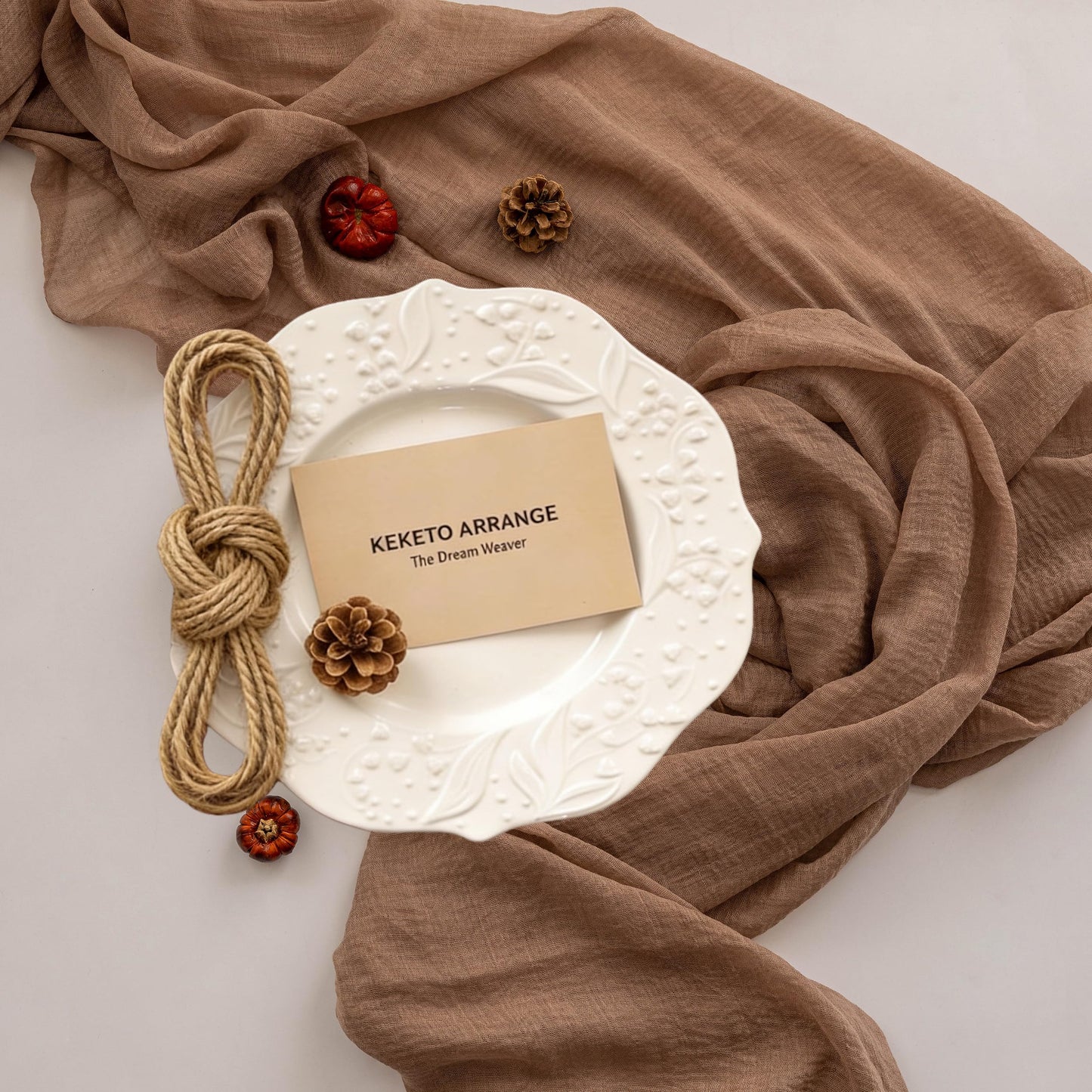 Keketoarrange 6pcs Cheesecloth Table Runner Nude Gauze Rustic Boho Coffee Cheese Cloth 120 Inch 10 FT for Wedding Baby Shower Bridal Shower Birthday Party Long Sheer Farmhouse Home Decorations
