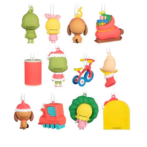 Hallmark Dr. Seuss's The Grinch Countdown Calendar with 12 Mini Ornaments - 2.0 Variant