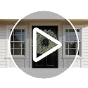 Large Artificial Boxwood Wreath for Front Door Decoration 32-Inch White-Green - All Year Round