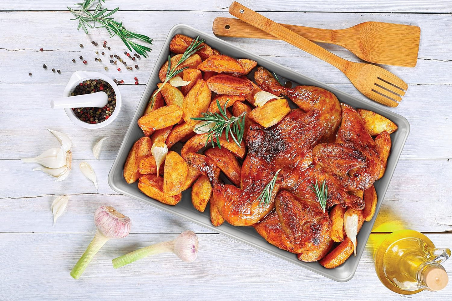 Mrs. Anderson’s Baking Quarter Sheet Pan - Heavyweight 19-Gauge Aluminum, 9.5" x 13" Size