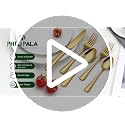 Gold Flatware Set for 12 - 60 Piece Stainless Steel Silverware Cutlery