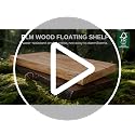 Realgulf 24-Inch Natural Elm Floating Shelves Set of 2 - Live Edge Rustic Wall Storage