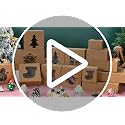 COTOPHER 30 Pcs Christmas Cookie Gift Boxes with Window, Brown, 6x6x3 Inches
