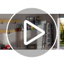 Heavy Duty Wall Mounted Garage Shelf with Wire Baskets & Tool Storage