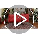 MaidMAX 9ft Christmas Tree Storage Bag with Handles, 63.5x15x27in, Red