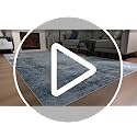 Green Abstract Washable Area Rug 6x9 Ft for Living Room - Non-Slip, Machine Washable