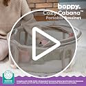 Portable Baby Bassinet with Sun Shade & Mesh Walls - Travel Bed for Newborns 0-5 Months