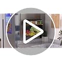 2 Pack Magnetic Fridge Shelf with Fruit & Vegetable Bins - Black