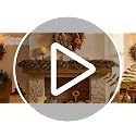 9ft Artificial Norfolk Pine Garland for Fall Decor - Brown & Green, Fall Wreath