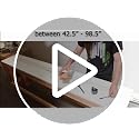 White Vertical Blinds Replacement Slats 82.5 Inch Pack of 24 for Sliding Doors & Windows