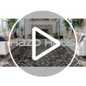 Ashen Multi 6x6 Square Washable Area Rug - Vintage Boho Floral Non-Slip Carpet for Living Room