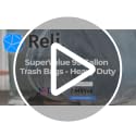 Heavy Duty Black Trash Bags with Twist Ties 30 Count 95 Gallon