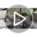 3-Tier Tempered Glass Side Table - White & Gold Space-Saver