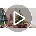 22 Inch Pre-Lit Artificial Christmas Tree with Warm White LEDs, Lush Branches & Red Velvet Base