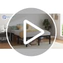 Queen Bed Frame - 18 Inch Sturdy Platform Bed with Storage - Queen Size