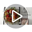 24 Inch Fall Wreath with Pumpkins and Sunflowers - Rustic Autumn Door Decor - NaturaWre Pumpkin Wreath