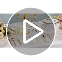 Nervure 102PCS Clear Gold Plastic Disposable Plates 7.5 & 10.25 Inch Set