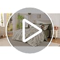 Andency Green Floral Queen Comforter Set 7-Piece Bedding with Sheets & Shams