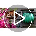 Decorative Cast Aluminum Wall Mount Garden Hose Reel - Holds 125 Feet, No Guide, Bronze Finish