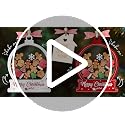 Diy Family Red Christmas Ornament 6-Inch Personalized Family of 5-15 with Names