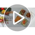 Snuvid 4 Pack Large 63oz Glass Food Storage Containers with Airtight Lids