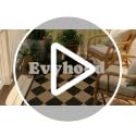 3' x 5' Indoor Outdoor Checkered Jute Style Rug - Black & Brown Non Slip Mat