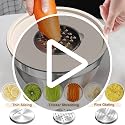 Umite Chef Mixing Bowls with Airtight Lids Set, 8PCS Stainless Steel