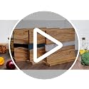 Black Olive Wood Magnetic Knife Block Stand - Holds 18 Knives & Kitchen Tools